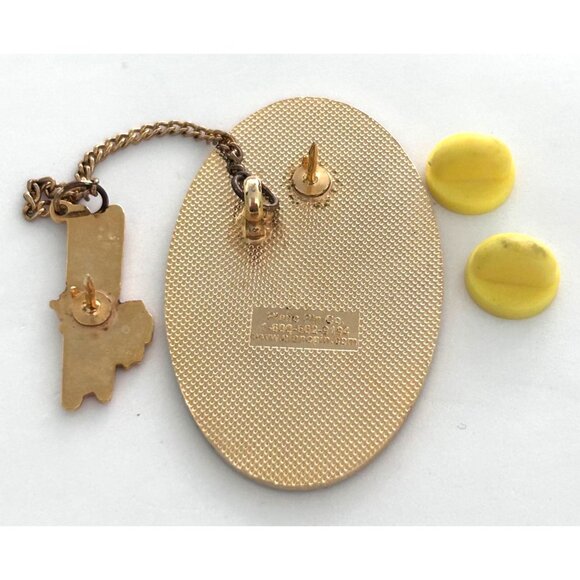 Vintage Odyssey of the Mind North Carolina Lighthouse OM OotM 2 Pin Set - Picture 3 of 3